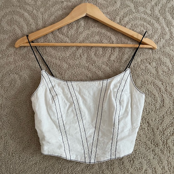 Urban outfitters white corset tank - Picture 2 of 6